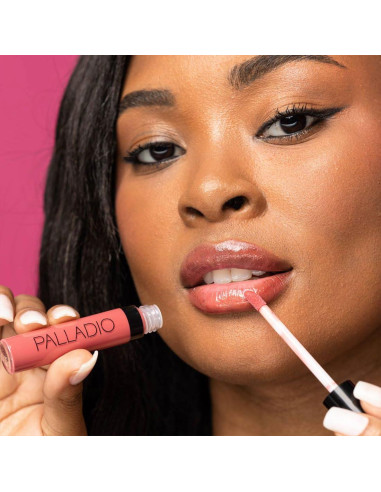 Brillo de Labios Palladio Champán - Hidratante y No Pegajoso
