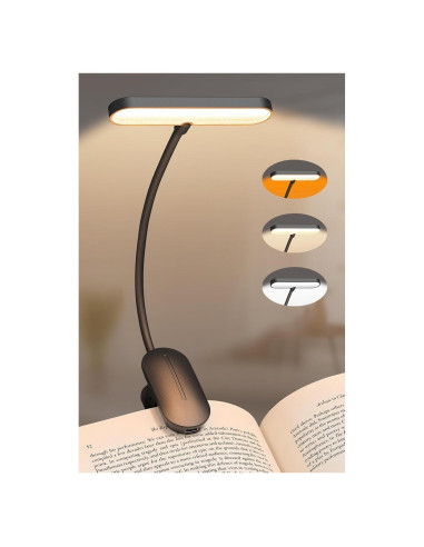 Luz de Libro TATAANTY Recargable 14 LEDs 3 Modos de Color
