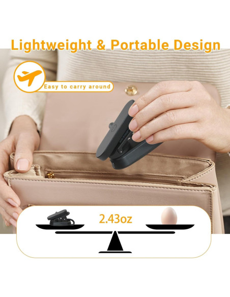 Luz de Libro TATAANTY Recargable 14 LEDs 3 Modos de Color