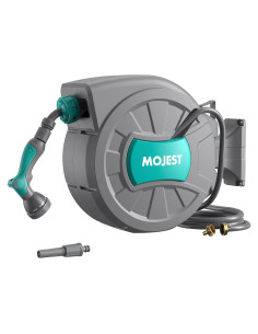 Carrete de Manguera de Jardín Mojest 24.38 m Gris Oscuro