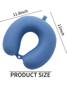 Almohada de Cuello CLRUPR Espuma de Memoria Azul 0.25kg 2