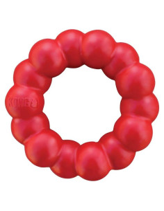 KONG Anillo de Caucho Natural para Perros Medianos/Grandes - Salud Dental