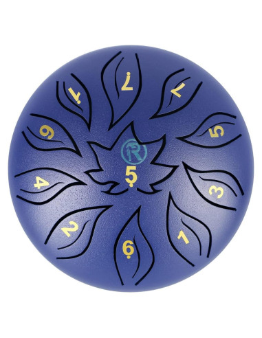 Tambor de Lengua RANMING 15 cm 11 Notas Acero Violeta Azul