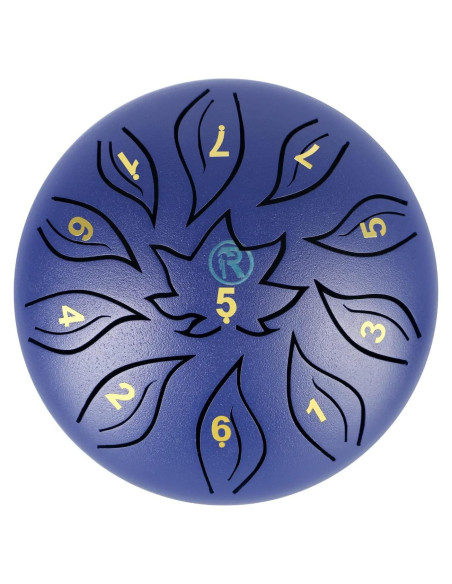 Tambor de Lengua RANMING 15 cm 11 Notas Acero Violeta Azul