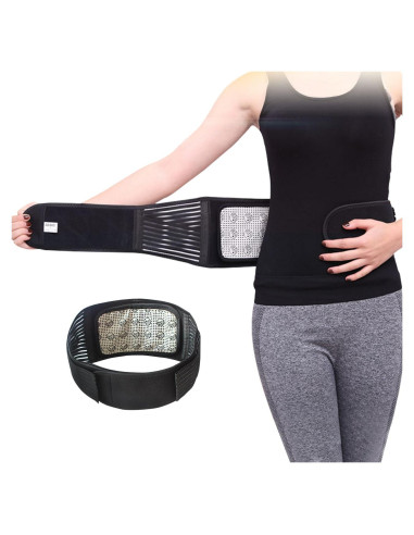 Soporte Lumbar MAIBU Autocalentable Ajustable M para Alivio Dolor