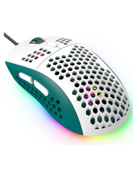 Ratón Gaming ZIYOU LANG RGB con Cable 6400 DPI Ultraligero