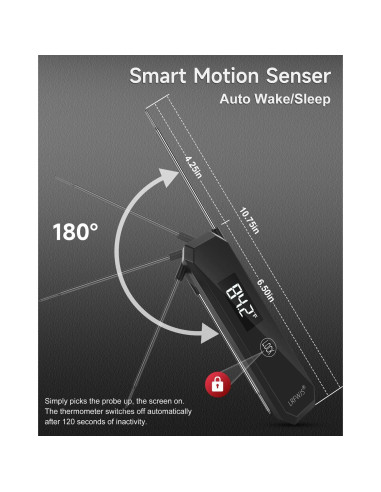 Termómetro Digital de Carne LRFWJS Instantáneo 0.5 Seg IP67