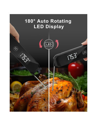 Termómetro Digital de Carne LRFWJS Instantáneo 0.5 Seg IP67