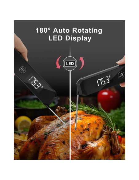 Termómetro Digital de Carne LRFWJS Instantáneo 0.5 Seg IP67