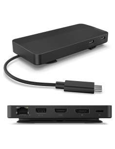 Dock de Viaje USB-C Lenovo - 7 Puertos, Duales Pantallas 4K