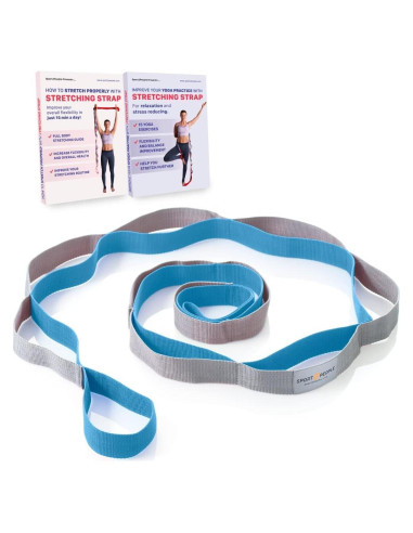 Correa de Estiramiento Sport2People 243.84 cm Nylon Yoga