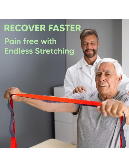 Correa de Estiramiento Sport2People 243.84 cm Nylon Yoga