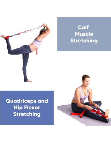 Correa de Estiramiento Sport2People 243.84 cm Nylon Yoga