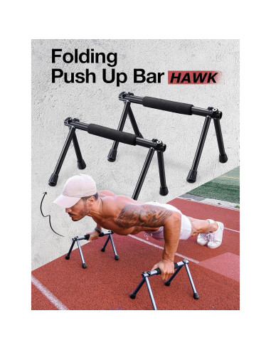 Barra de Flexiones Plegable Withgear Hawk - Antideslizante, 300kg