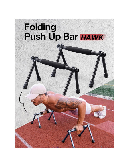 Barra de Flexiones Plegable Withgear Hawk - Antideslizante, 300kg