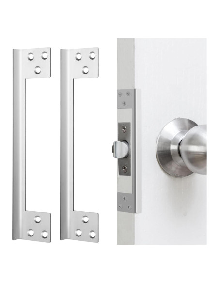 Placa de Protección de Pestillo Blulu 17.78 cm - 2 Piezas