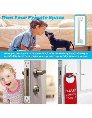 Placa de Protección de Pestillo Blulu 17.78 cm - 2 Piezas