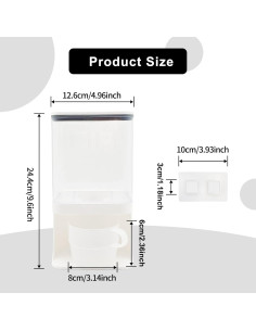 Dispensador de Detergente Montado en Pared WOOPSOO 1L 2