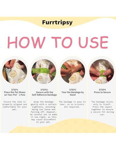 Botas Desechables Impermeables Furrtripsy para Perros y Gatos - 32 Piezas