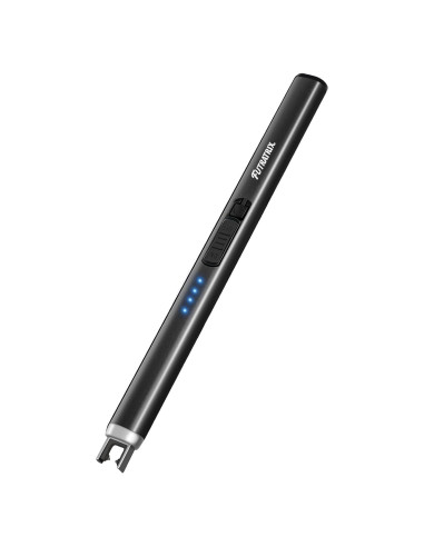 Encendedor Eléctrico Futratrix Negro Recargable USB a Prueba de Viento