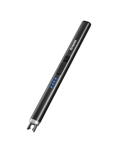 Encendedor Eléctrico Futratrix Negro Recargable USB a Prueba de Viento