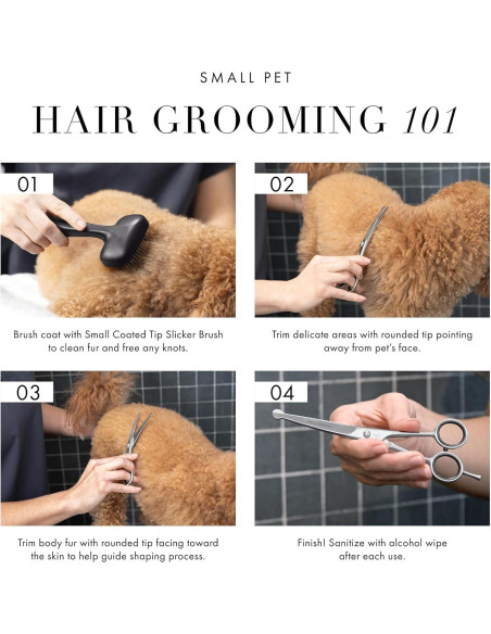 Tijeras de Aseo para Mascotas Tweezerman 18 cm Curvadas