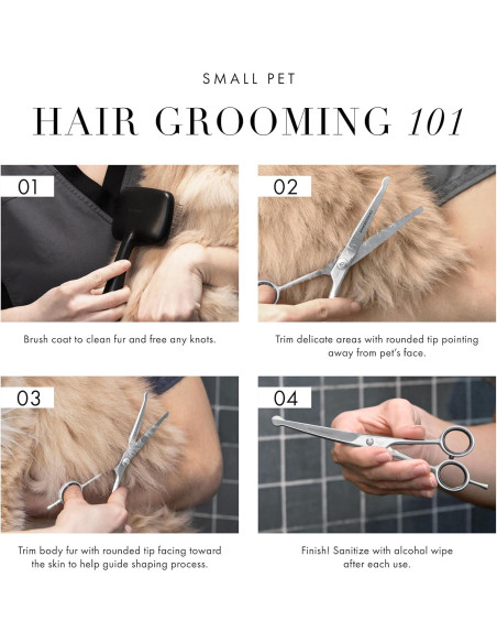 Tijeras de Aseo para Mascotas Tweezerman 18 cm Curvadas