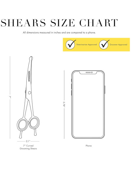Tijeras de Aseo para Mascotas Tweezerman 18 cm Curvadas