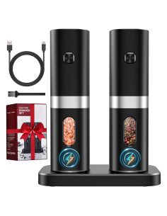 Juego de Molinillos Eléctricos de Sal y Pimienta COSYAIREY 2Pack
