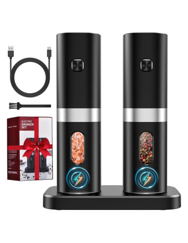 Juego de Molinillos Eléctricos de Sal y Pimienta COSYAIREY 2Pack