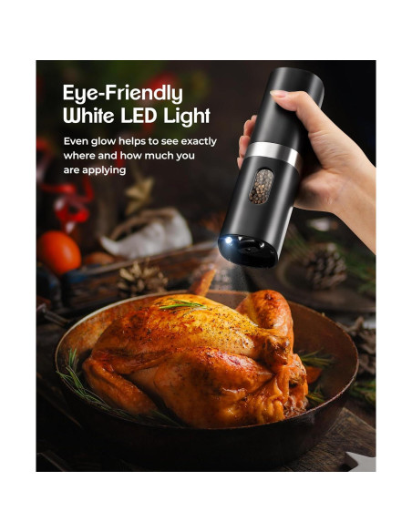 Juego de Molinillos Eléctricos de Sal y Pimienta COSYAIREY 2Pack