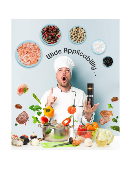 Juego de Molinillos Eléctricos de Sal y Pimienta COSYAIREY 2Pack