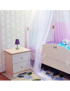 Lámpara de mesa mini Simple Designs LT2013-PRP púrpura (paquete de 2) 2