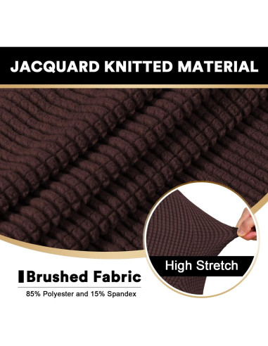 Funda de Cojín PrinceDeco Stretch T Marrón 81-102 cm