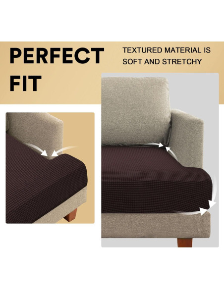 Funda de Cojín PrinceDeco Stretch T Marrón 81-102 cm