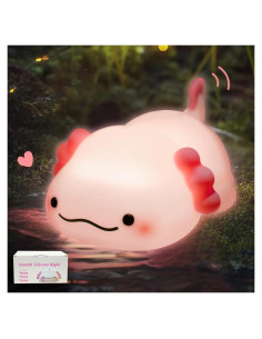 Luz Nocturna Axolote MAGOHMT Silicona Dimmable USB-C 3 Niveles