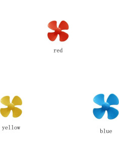 Cuchillas de Hélice 10 Piezas Azul para Motor 2mm Wurenji 2