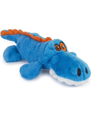 Juguete para Perros goDog Gator Mini Azul con Squeaker