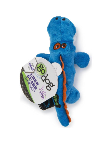 Juguete para Perros goDog Gator Mini Azul con Squeaker
