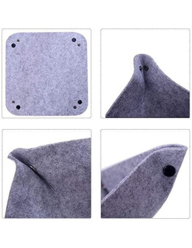 Bandeja de Valet Plegable de Fieltro OliviaLiving - 6 Unidades Multicolor