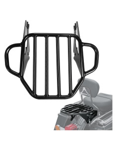 Portaequipajes desmontable Fjpacemt negro para Harley 2009-2024