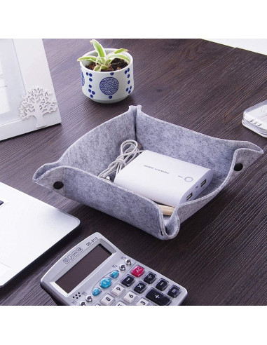 Bandeja de Valet Plegable de Fieltro OliviaLiving - 6 Unidades Multicolor