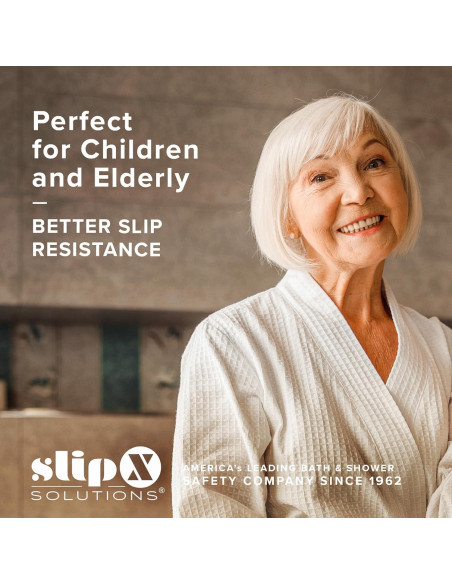 Tapete de Baño Antideslizante SlipX Solutions Blanco 45.72x91.44 cm