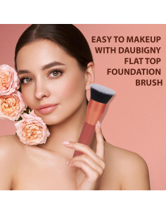 Brocha de Fundación Daubigny 3.3 cm Rojo - Maquillaje Premium 2