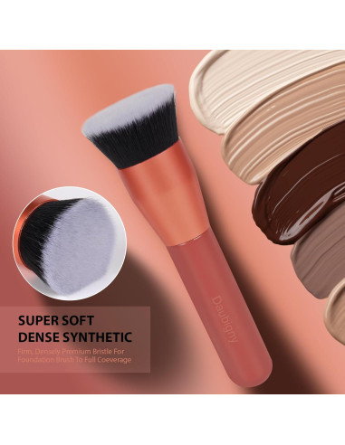 Brocha de Fundación Daubigny 3.3 cm Rojo - Maquillaje Premium