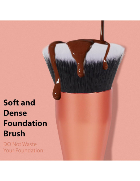 Brocha de Fundación Daubigny 3.3 cm Rojo - Maquillaje Premium