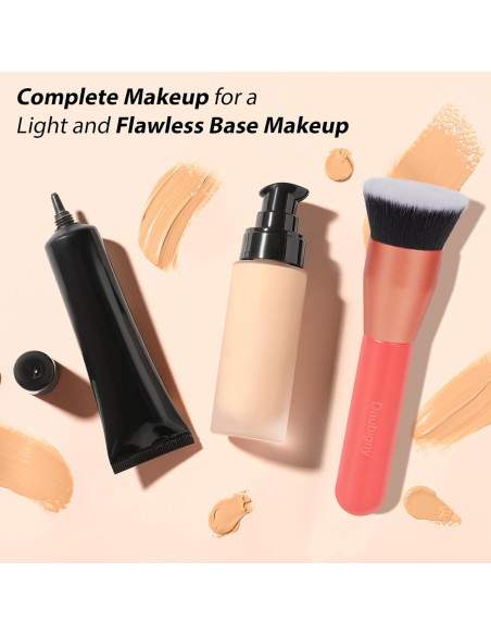 Brocha de Fundación Daubigny 3.3 cm Rojo - Maquillaje Premium