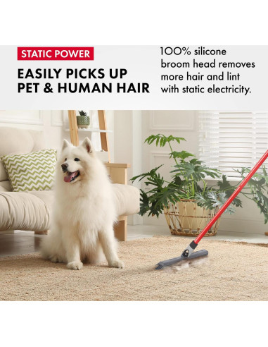 Escoba de Silicona 2-en-1 Ravmag con Raspador Integrado