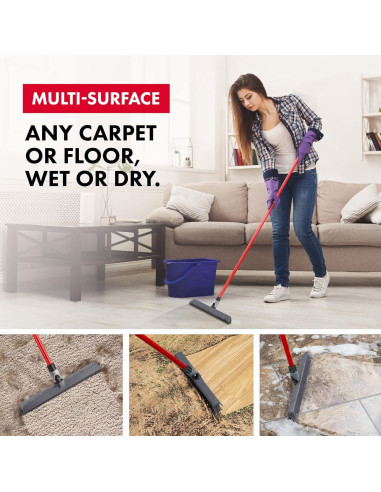 Escoba de Silicona 2-en-1 Ravmag con Raspador Integrado