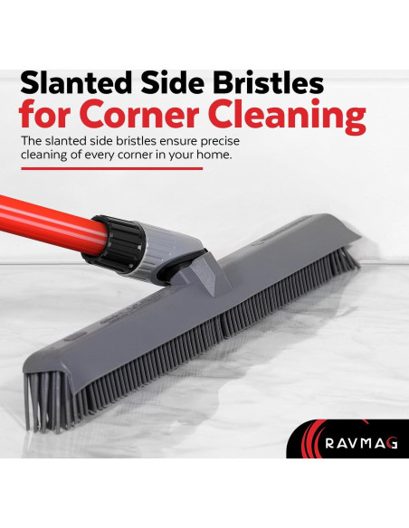 Escoba de Silicona 2-en-1 Ravmag con Raspador Integrado